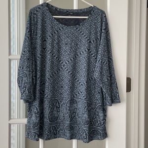 Lucky Brand Boho Paisley top
